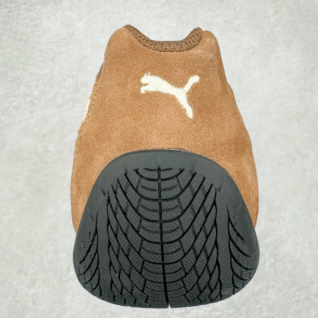  PUMA  Speedcat  圆头系带 二层绒面皮防滑耐磨 低筒 舒适时尚 赛车 跑步鞋 休闲鞋 波鞋 棕色 398847-02