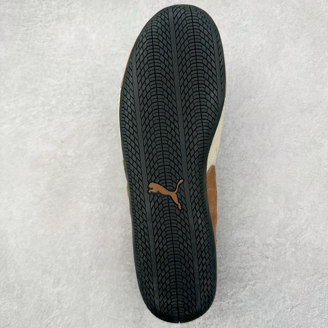  PUMA  Speedcat  圆头系带 二层绒面皮防滑耐磨 低筒 舒适时尚 赛车 跑步鞋 休闲鞋 波鞋 棕色 398847-02