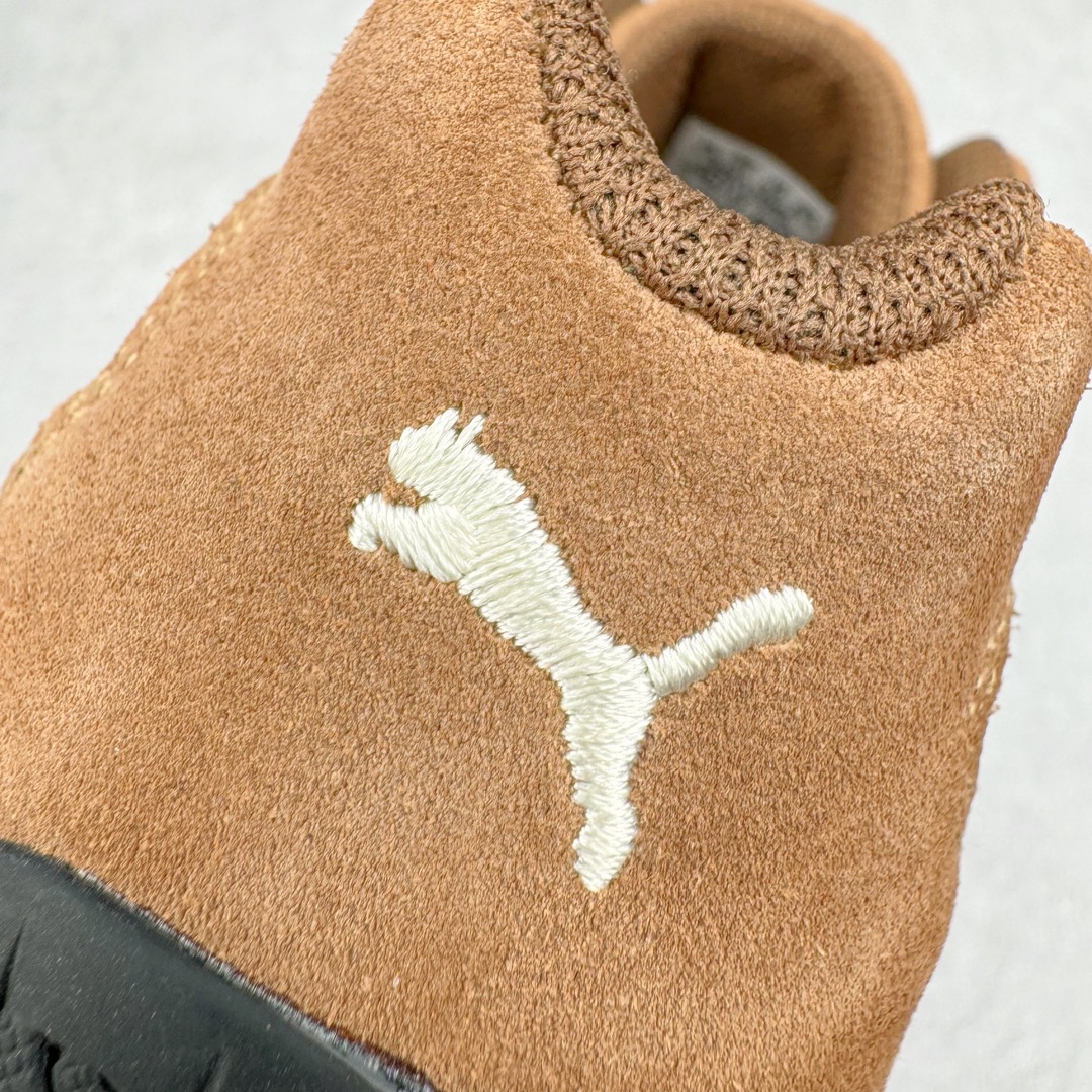  PUMA  Speedcat  圆头系带 二层绒面皮防滑耐磨 低筒 舒适时尚 赛车 跑步鞋 休闲鞋 波鞋 棕色 398847-02