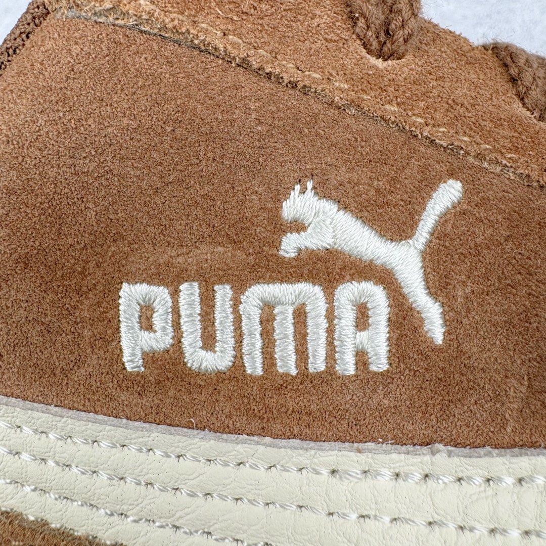  PUMA  Speedcat  圆头系带 二层绒面皮防滑耐磨 低筒 舒适时尚 赛车 跑步鞋 休闲鞋 波鞋 棕色 398847-02