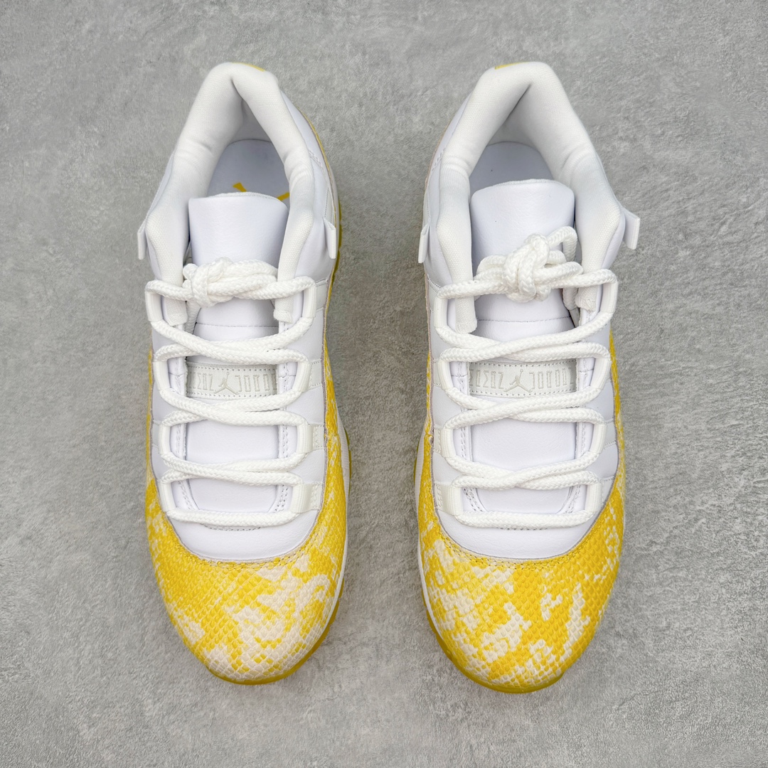  Air Jordan 11 Low Yellow Snakeskin AJ11  低筒 碳板 全掌气垫 篮球鞋 球鞋 男鞋 休闲鞋  黄蛇纹  AH7860-107