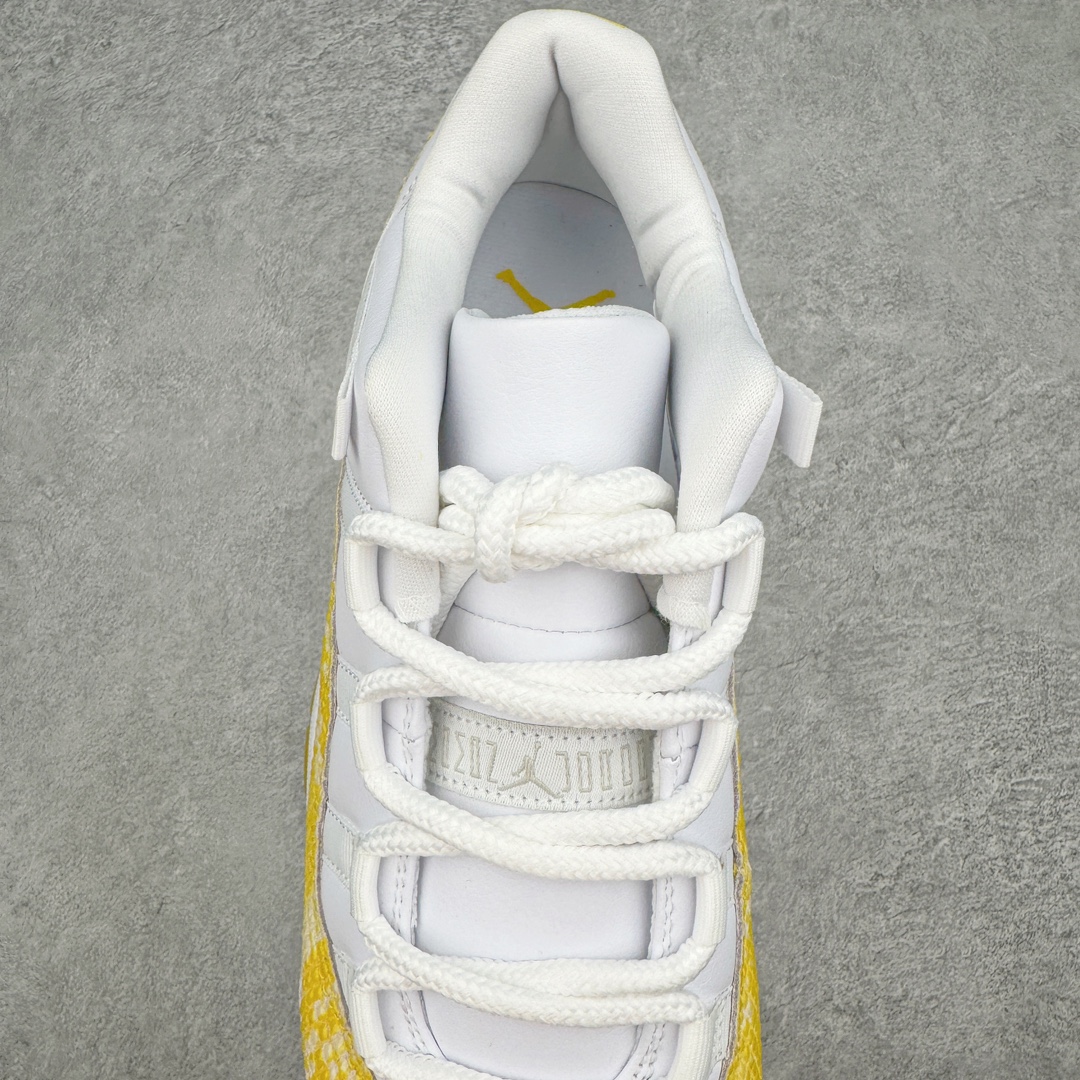  Air Jordan 11 Low Yellow Snakeskin AJ11  低筒 碳板 全掌气垫 篮球鞋 球鞋 男鞋 休闲鞋  黄蛇纹  AH7860-107