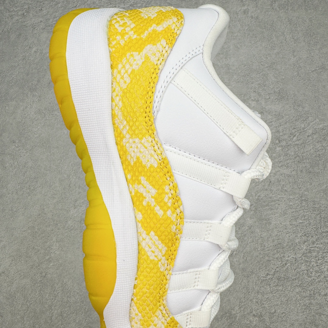 Air Jordan 11 Low Yellow Snakeskin AJ11  低筒 碳板 全掌气垫 篮球鞋 球鞋 男鞋 休闲鞋  黄蛇纹  AH7860-107