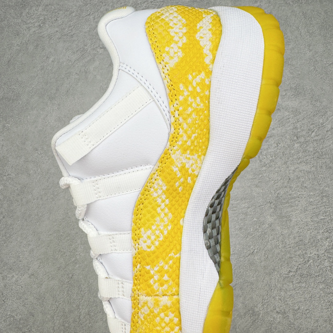  Air Jordan 11 Low Yellow Snakeskin AJ11  低筒 碳板 全掌气垫 篮球鞋 球鞋 男鞋 休闲鞋  黄蛇纹  AH7860-107