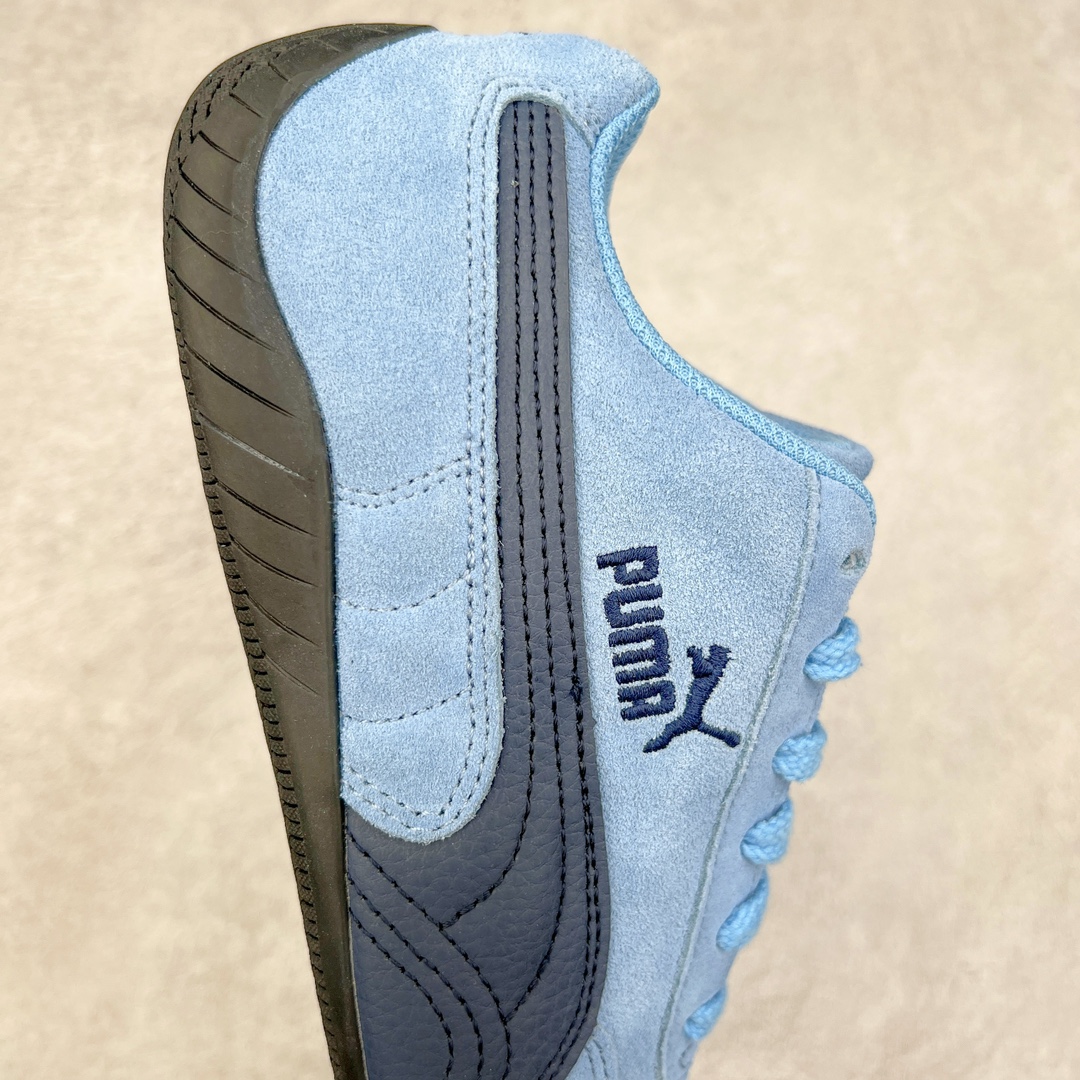  PUMA  Speedcat  圆头系带 二层绒面皮防滑耐磨 低筒 舒适时尚 赛车 跑步鞋 休闲鞋 波鞋 蓝色 398847-01