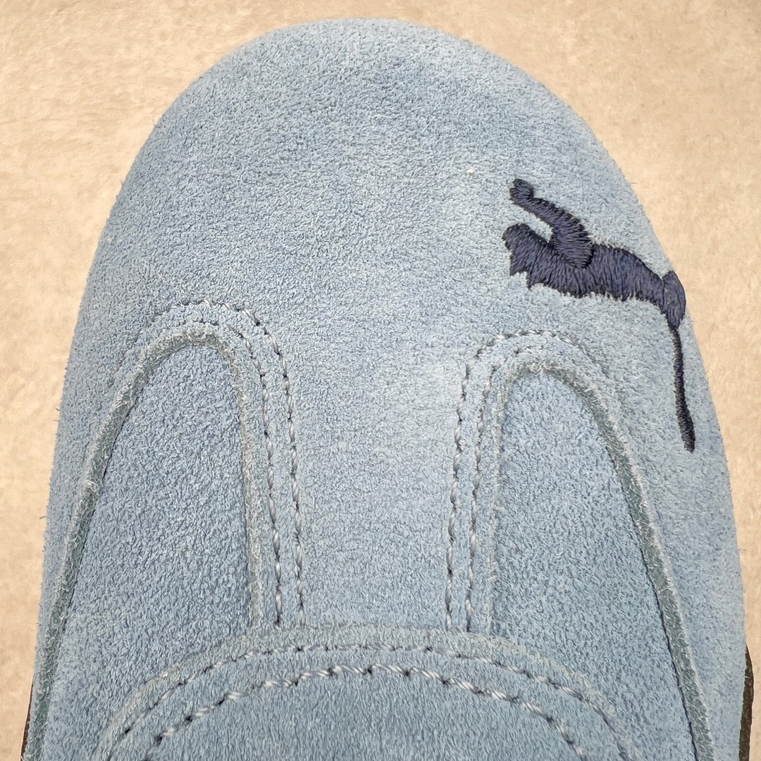  PUMA  Speedcat  圆头系带 二层绒面皮防滑耐磨 低筒 舒适时尚 赛车 跑步鞋 休闲鞋 波鞋 蓝色 398847-01