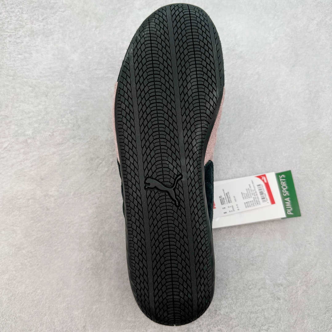  PUMA  Speedcat  圆头系带 二层绒面皮防滑耐磨 低筒 舒适时尚 赛车 跑步鞋 休闲鞋 波鞋 黑粉 398846-09