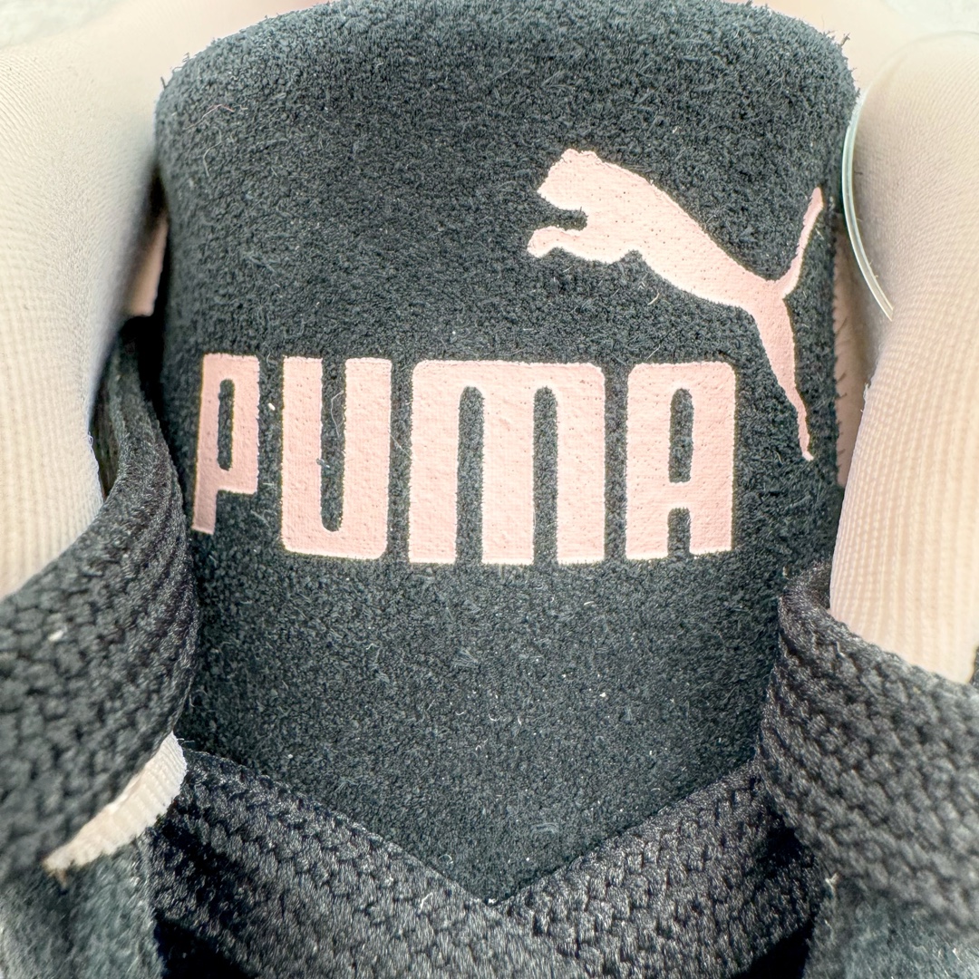  PUMA  Speedcat  圆头系带 二层绒面皮防滑耐磨 低筒 舒适时尚 赛车 跑步鞋 休闲鞋 波鞋 黑粉 398846-09