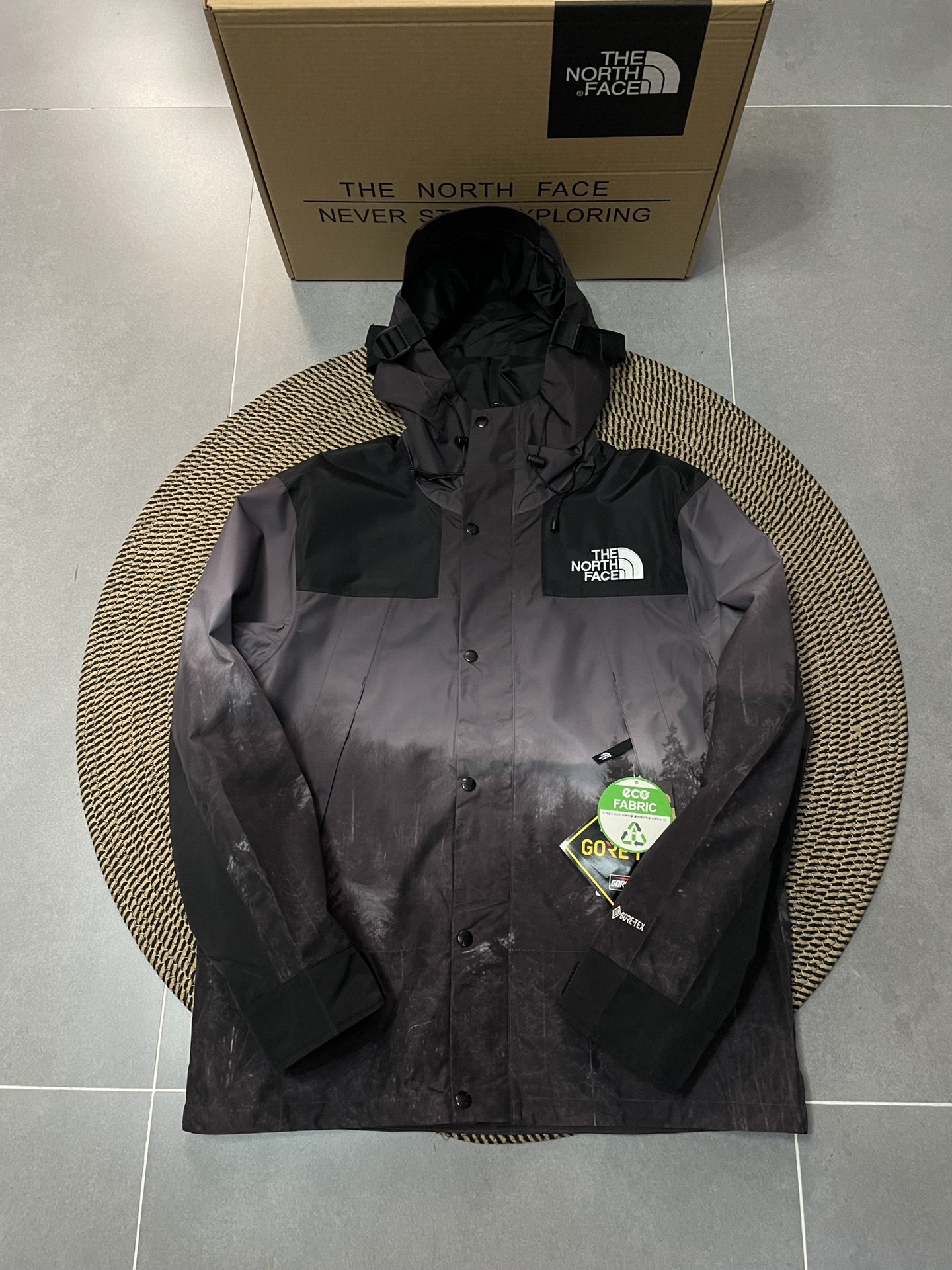  THE NORTH FACE  1990  Gore-tex GTX Mountain Vista Jacket  黑色 冲锋衣 夹克  北面 北脸  外套 长袖 保暖 男女同款  暗夜森林