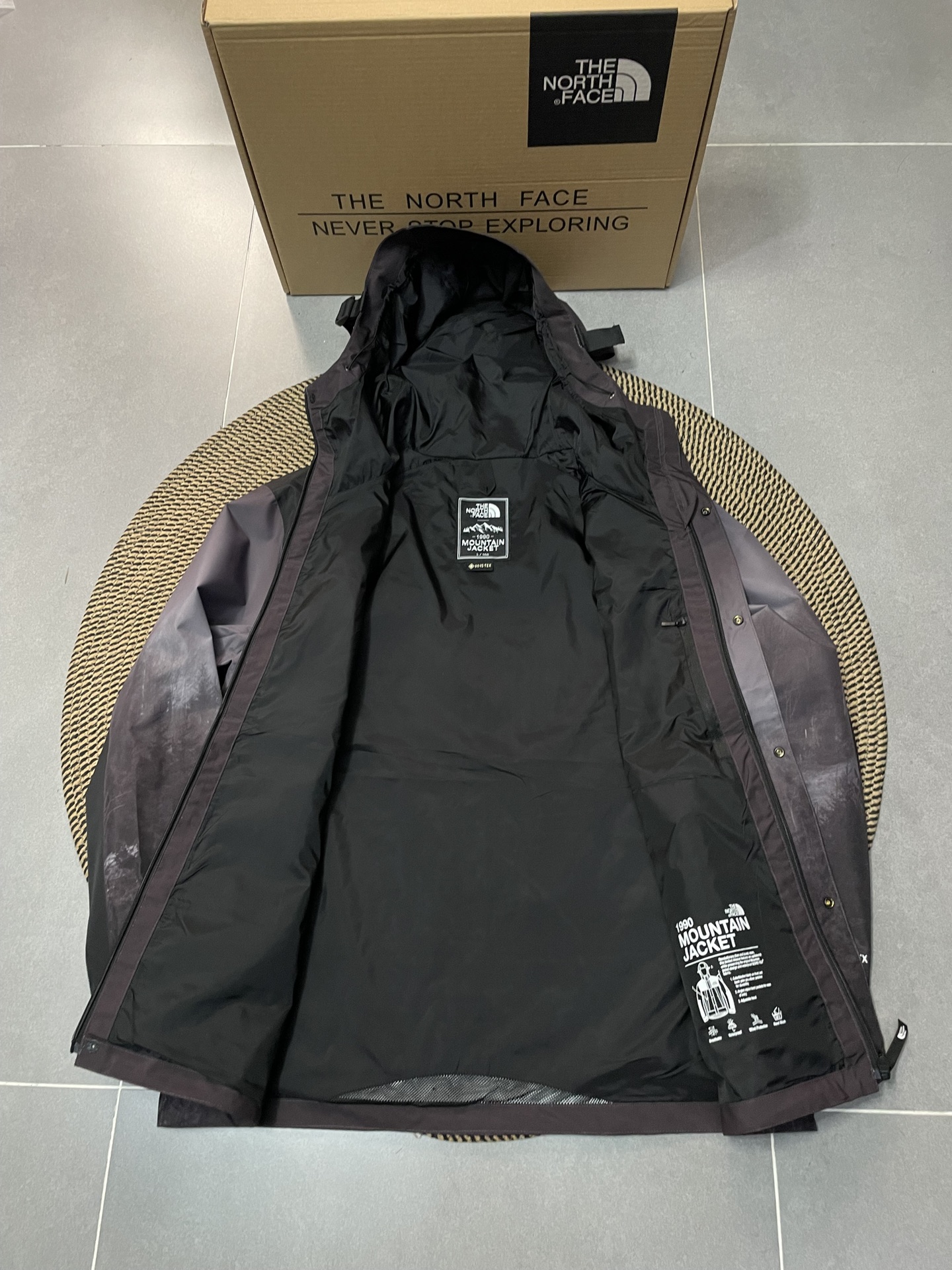  THE NORTH FACE  1990  Gore-tex GTX Mountain Vista Jacket  黑色 冲锋衣 夹克  北面 北脸  外套 长袖 保暖 男女同款  暗夜森林