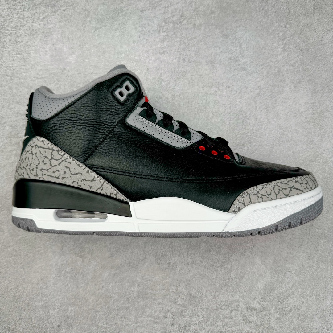  Air Jordan 3 OG Black Cement   AJ3  Black 中筒 休闲鞋 篮球鞋 板鞋 男鞋 黑金 波鞋 2024 复刻黑水泥 DN3707-010