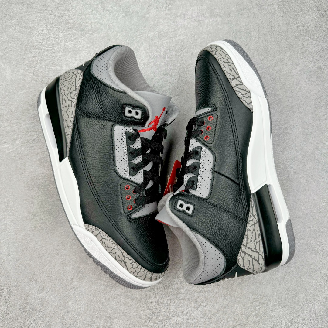  Air Jordan 3 OG Black Cement   AJ3  Black 中筒 休闲鞋 篮球鞋 板鞋 男鞋 黑金 波鞋 2024 复刻黑水泥 DN3707-010