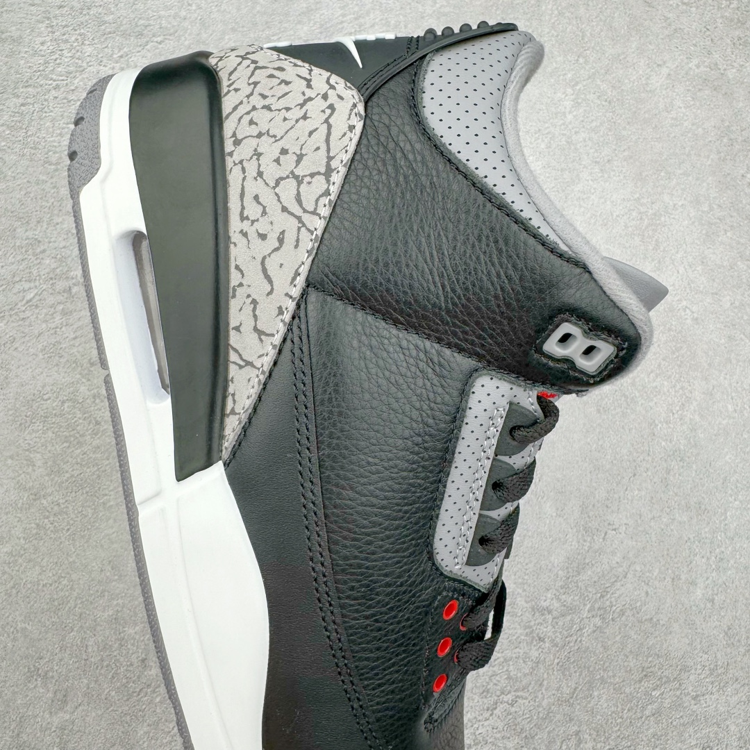  Air Jordan 3 OG Black Cement   AJ3  Black 中筒 休闲鞋 篮球鞋 板鞋 男鞋 黑金 波鞋 2024 复刻黑水泥 DN3707-010
