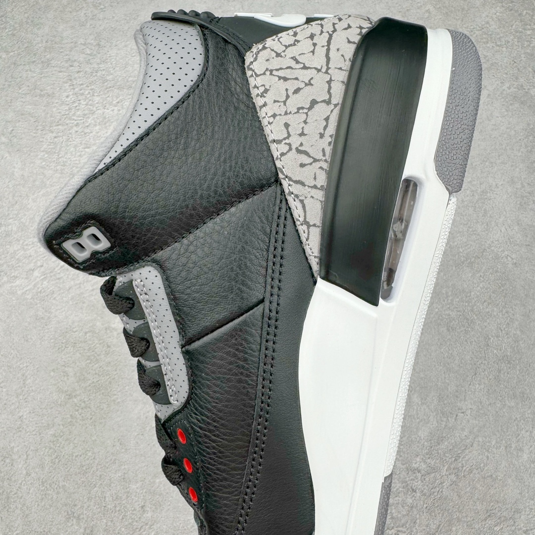  Air Jordan 3 OG Black Cement   AJ3  Black 中筒 休闲鞋 篮球鞋 板鞋 男鞋 黑金 波鞋 2024 复刻黑水泥 DN3707-010