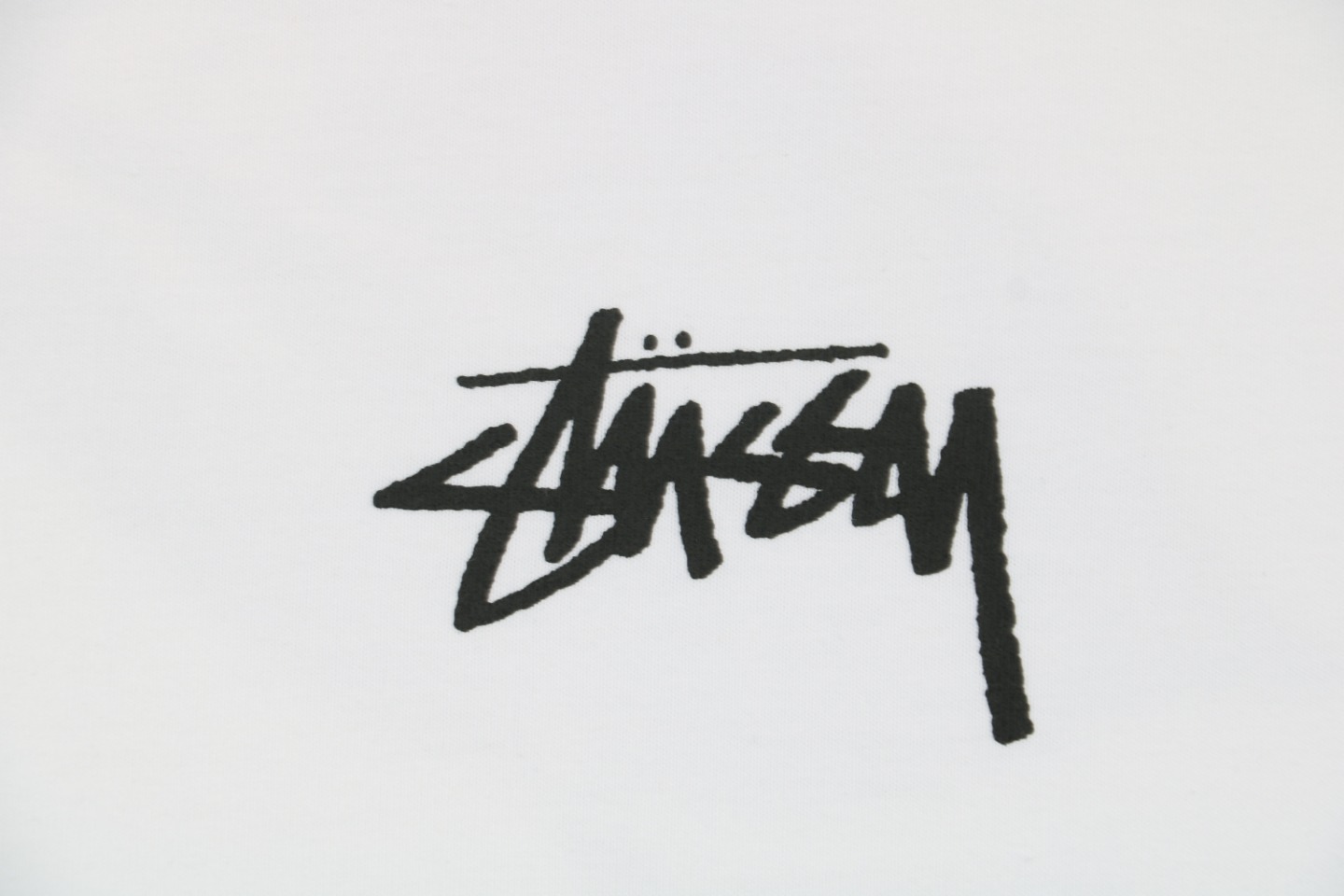  Stussy 樱桃 黑8 八 图案印花 短袖 圆领 套头 T 恤 夏季 男女同款 黑色 白色 