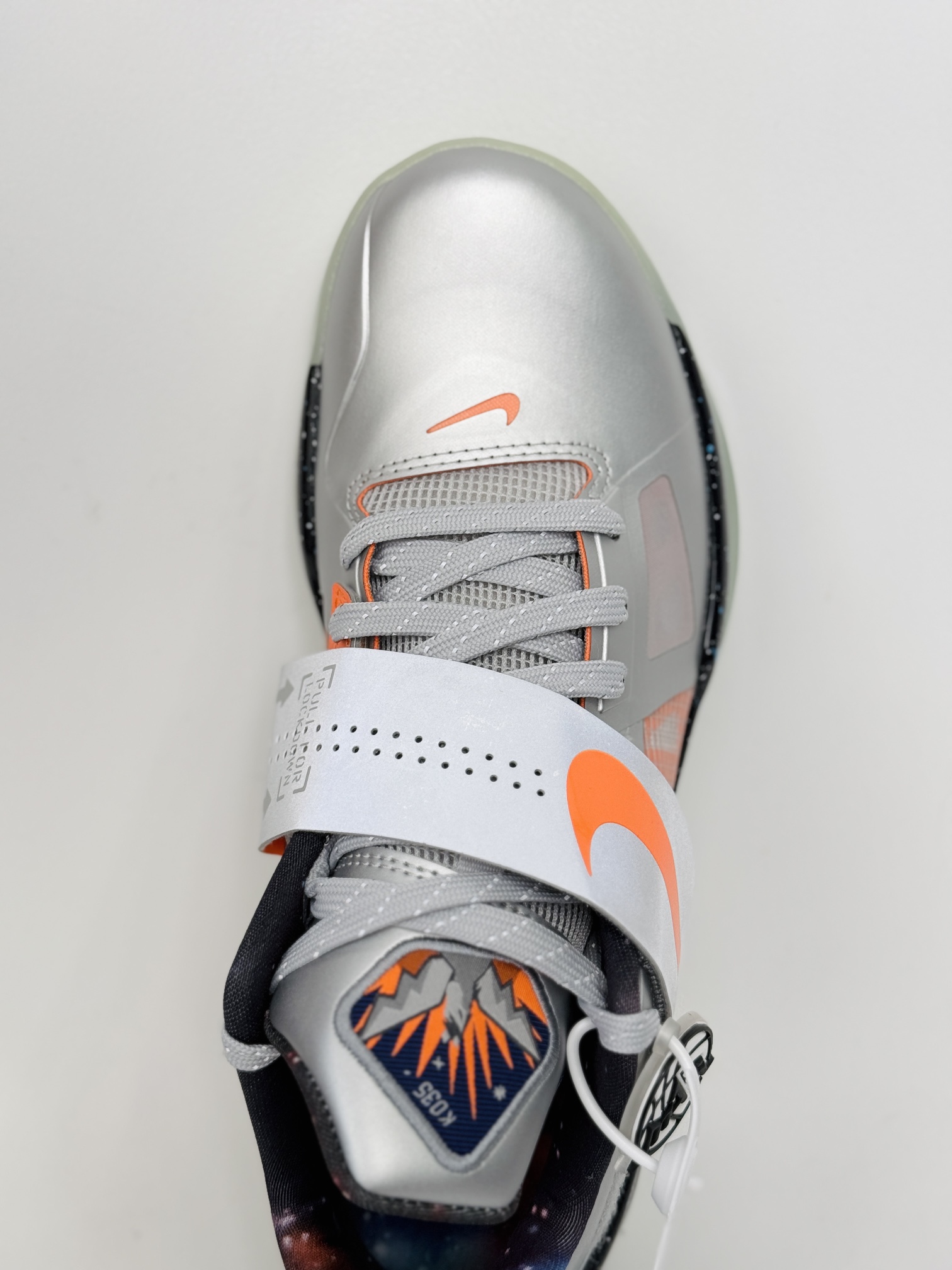 灭世纯原 KD4 Galaxy 杜兰特4代 低筒 前后气垫 缓震休闲 篮球鞋 波鞋 男款 黑银色 FD2635-001