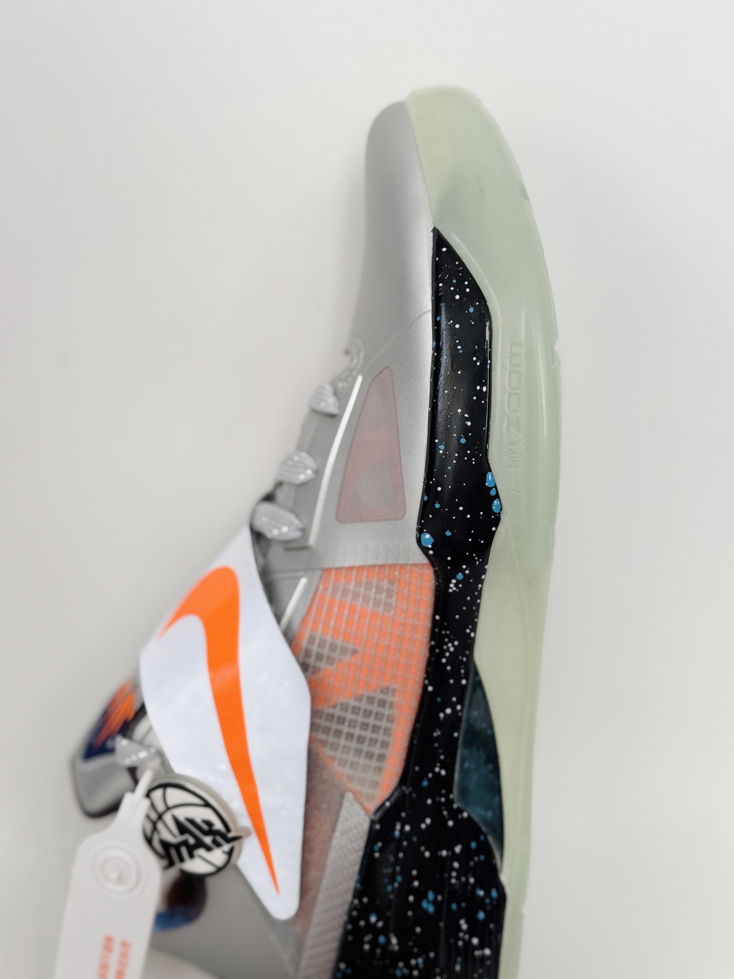 灭世纯原 KD4 Galaxy 杜兰特4代 低筒 前后气垫 缓震休闲 篮球鞋 波鞋 男款 黑银色 FD2635-001