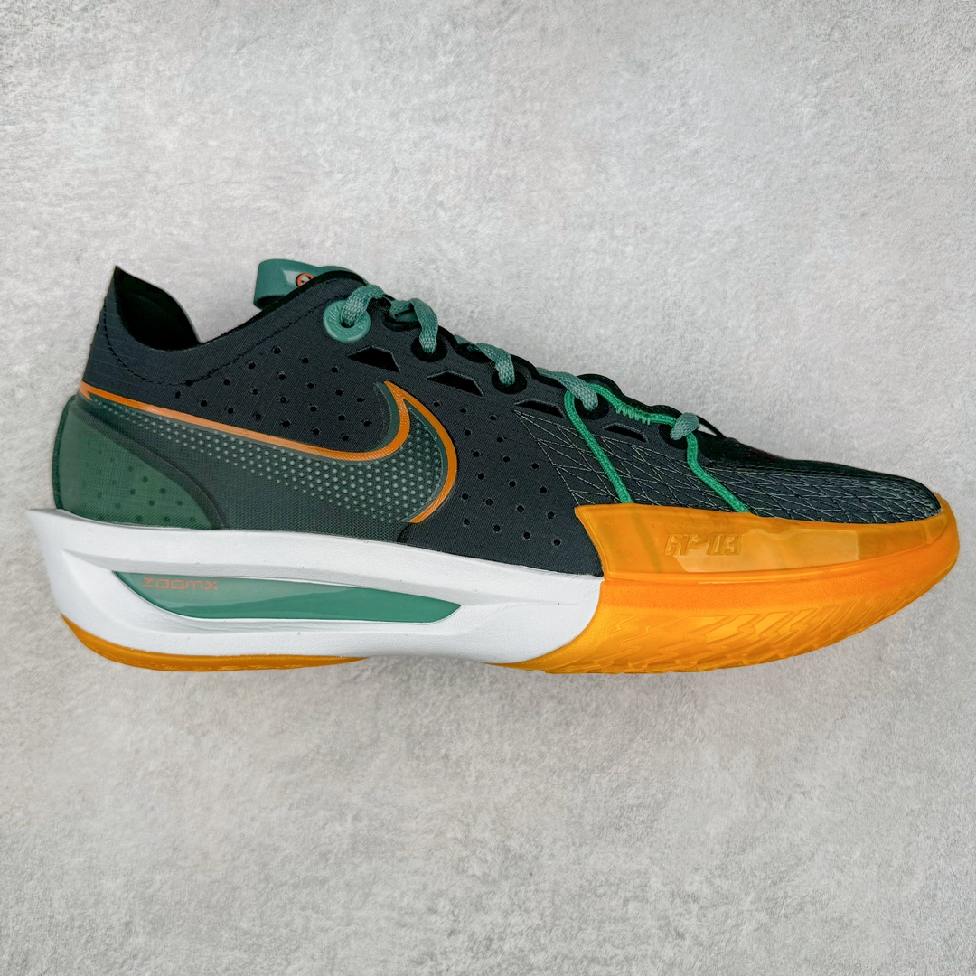  灭世纯原 ZOOM GT Cut 3  中筒  篮球鞋 球鞋 实战鞋 全掌气垫 后卫精英 TPU抗扭 男鞋 波鞋 黑绿 DV2918-001
