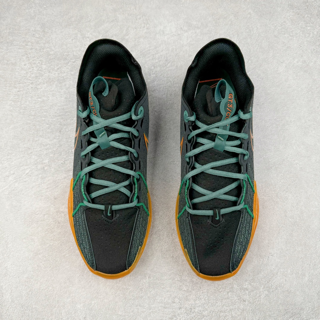  灭世纯原 ZOOM GT Cut 3  中筒  篮球鞋 球鞋 实战鞋 全掌气垫 后卫精英 TPU抗扭 男鞋 波鞋 黑绿 DV2918-001