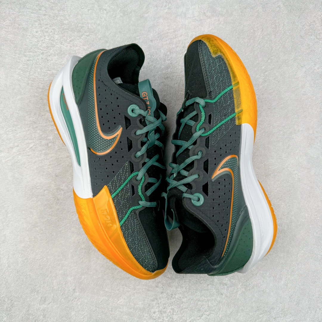  灭世纯原 ZOOM GT Cut 3  中筒  篮球鞋 球鞋 实战鞋 全掌气垫 后卫精英 TPU抗扭 男鞋 波鞋 黑绿 DV2918-001