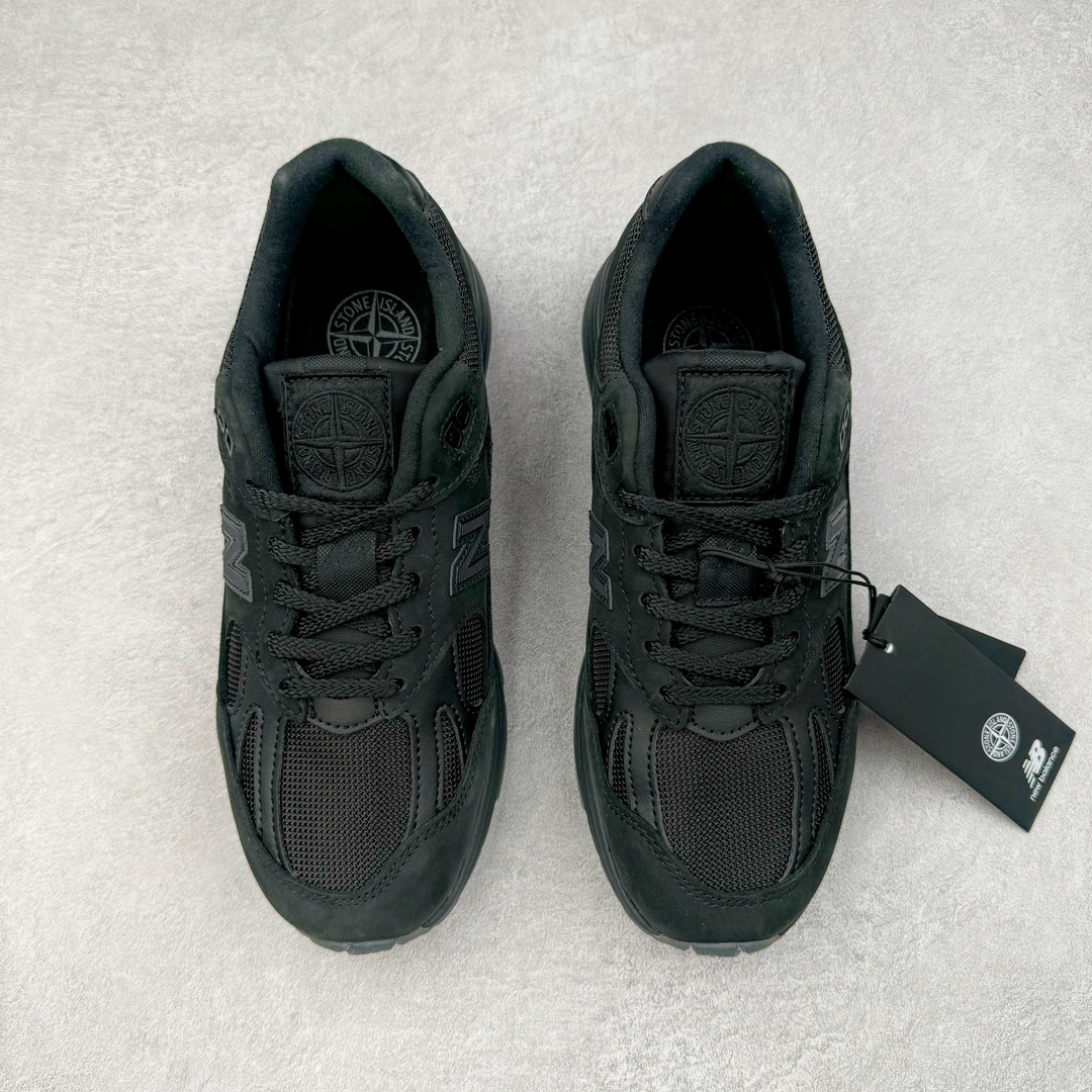  新版  STONE ISLAND New Balance 991V2 石头岛 低筒 复古跑鞋 休闲鞋 运动鞋 波鞋 男鞋 女鞋 黑色 U991SK2