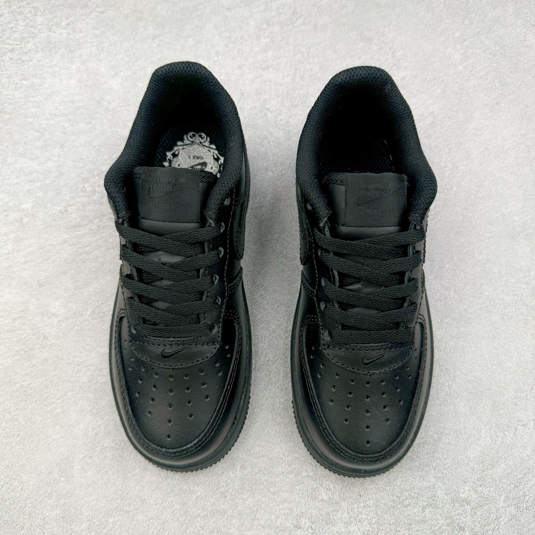 百搭经典 Air Force 1 Low Triple Black 纯黑 黑色 低筒 空军一号 休闲鞋 板鞋 男鞋 女鞋 波鞋 男女同款  中小童鞋 黑色 DD8959-001