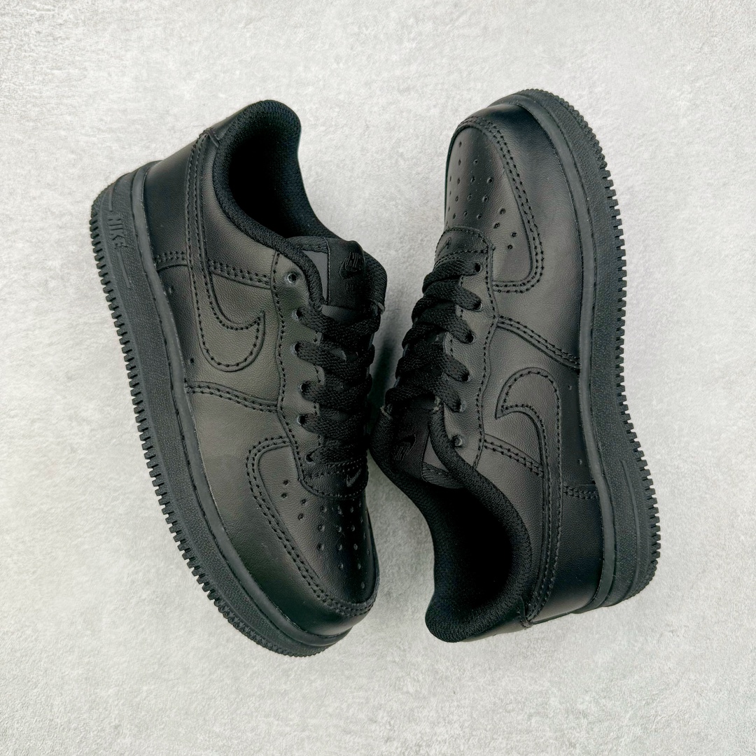 百搭经典 Air Force 1 Low Triple Black 纯黑 黑色 低筒 空军一号 休闲鞋 板鞋 男鞋 女鞋 波鞋 男女同款  中小童鞋 黑色 DD8959-001