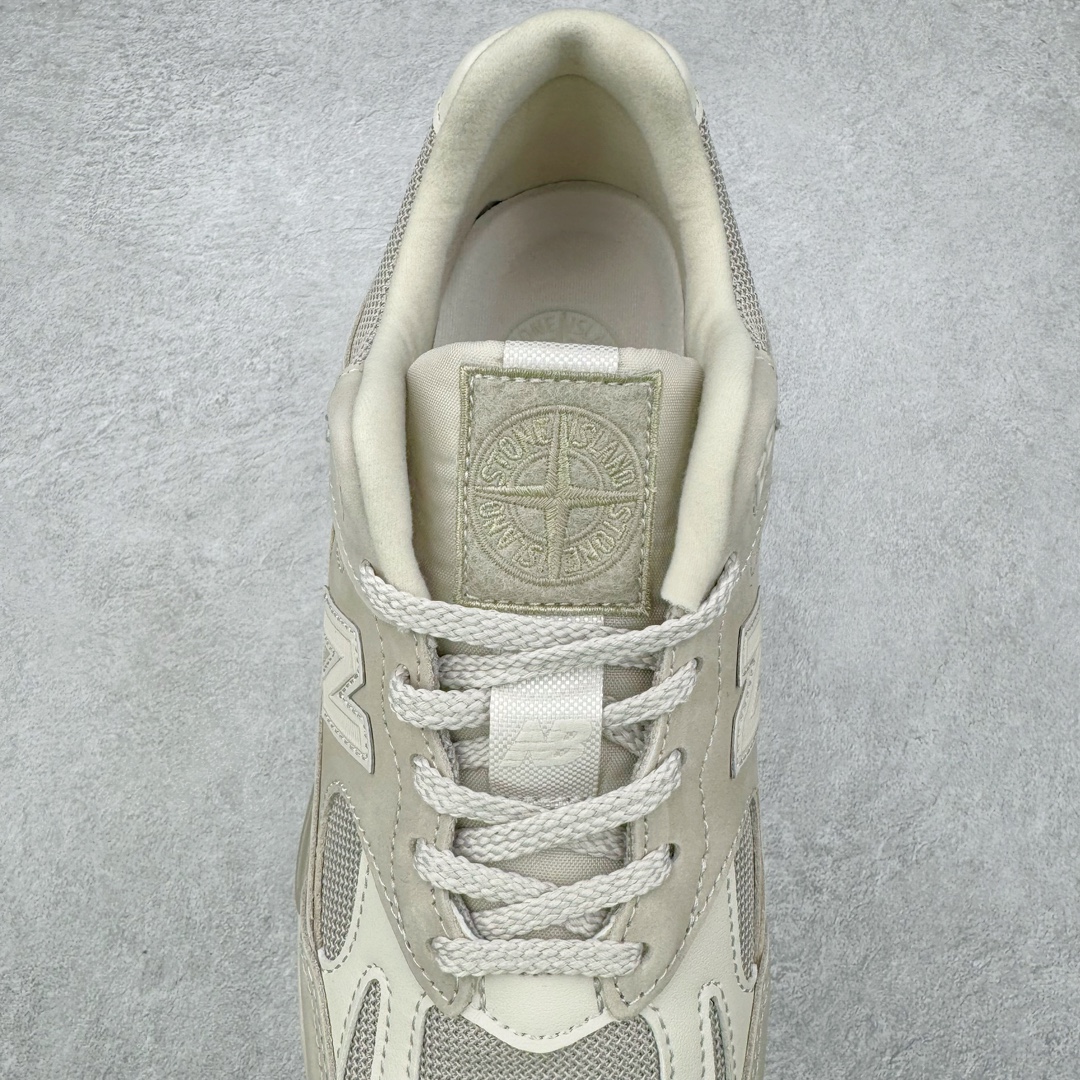  新版  STONE ISLAND New Balance 991V2 石头岛 低筒 复古跑鞋 休闲鞋 运动鞋 波鞋 男鞋 女鞋 米白 U991SE2 