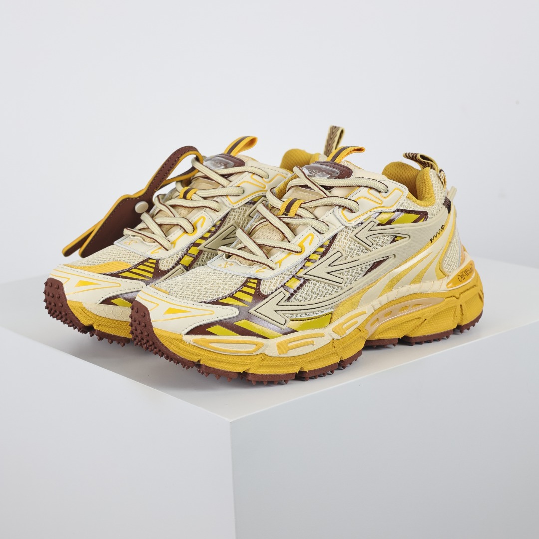  OFF WHITE   低筒 板鞋 休闲鞋 运动鞋 男鞋 女鞋 黃色