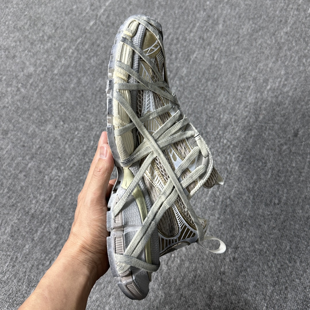  Balenciaga 巴黎世家 3XL 蜘蛛网 綁帶 网布 系带 做旧 低筒 老爹鞋 运动 复古板鞋 休闲鞋 男鞋 女鞋   