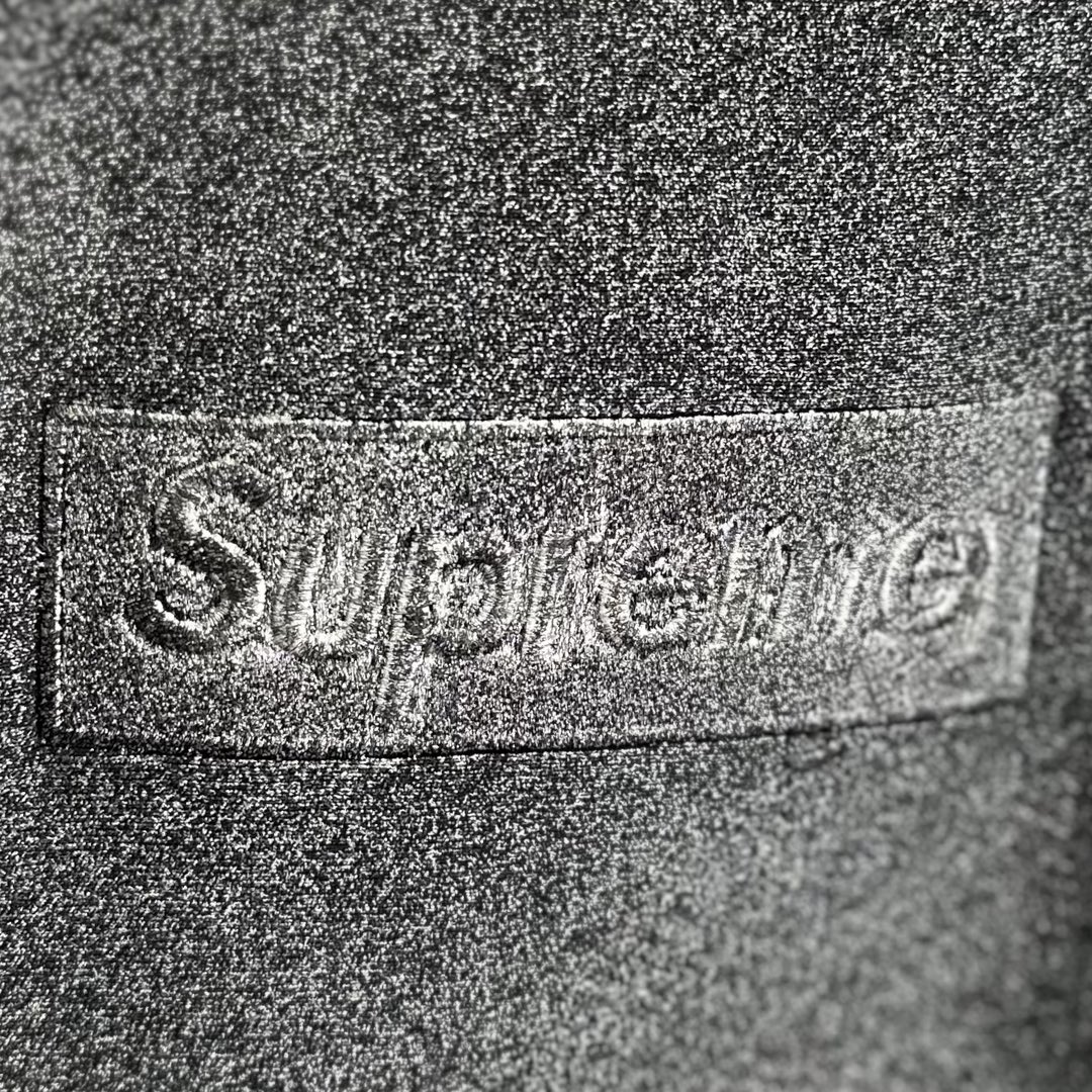 Supreme x MM6 Maison Margiela  马吉拉 FOIL BOX LOGO SWEATSHIRT 连帽 加绒长袖 黑色 灰色 SS24sw33
