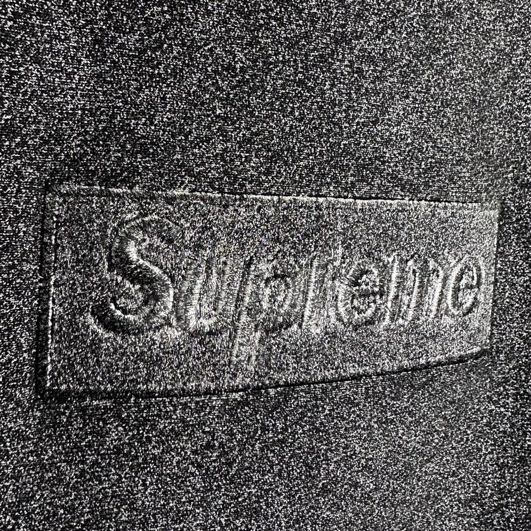 Supreme x MM6 Maison Margiela  马吉拉 FOIL BOX LOGO SWEATSHIRT 连帽 加绒长袖 黑色 灰色 SS24sw33