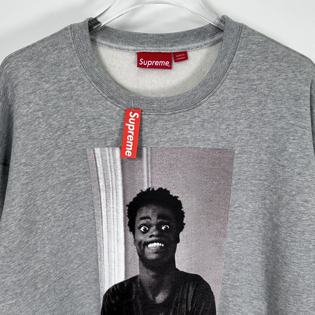  Supreme THRASHER FW24 WEEK6 Crewneck 圆领 人物 加绒 长袖卫衣  黑色 灰色  SUP-FW24-126