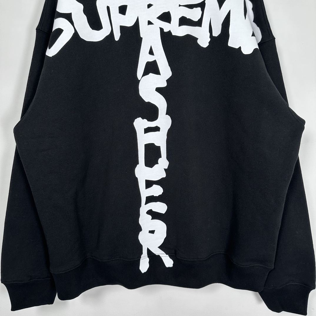  Supreme EHRASHER FW24 Zip Up Hooded SWEATSHIRT 连帽   拉链长袖卫衣 奶茶 黑色