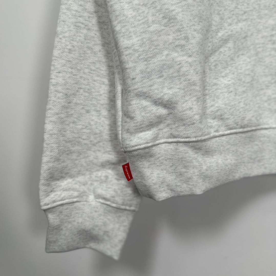  Supreme EHRASHER FW24 Zip Up Hooded SWEATSHIRT 连帽   拉链长袖卫衣 奶茶 黑色