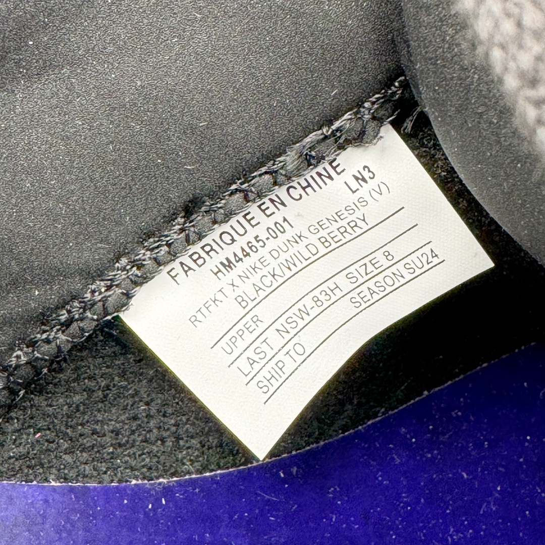  RTFKT Dunk Genesis Void 低筒 舒适简约 防滑耐磨 复古板鞋 休闲鞋 男鞋 女鞋 波鞋 黑紫色 HM4465-001
