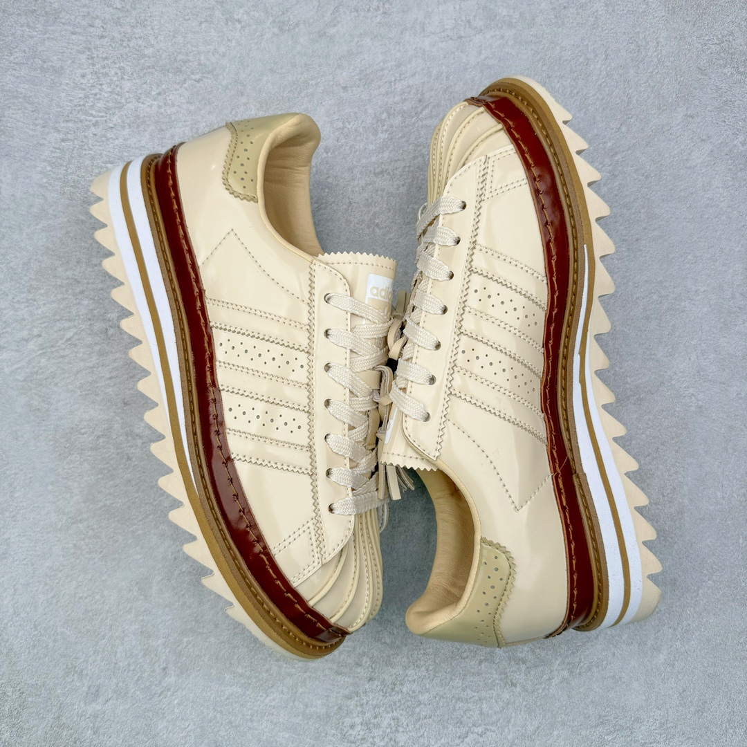  CLOT x Neighbored x adidas Originals Superstar 陈冠希 低筒 复古板鞋 休闲鞋 男鞋 女鞋  米黄 JQ6117