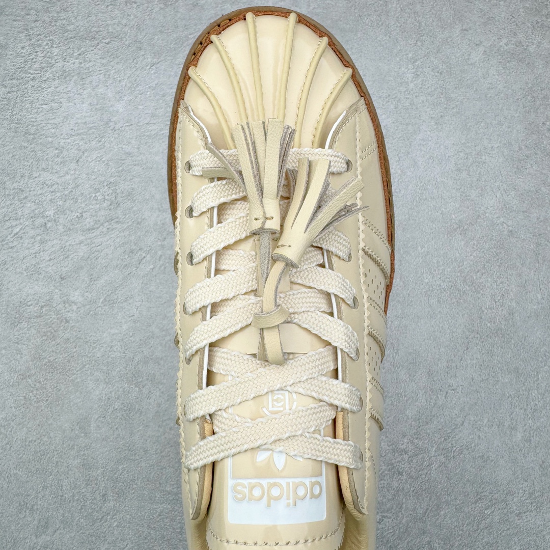  CLOT x Neighbored x adidas Originals Superstar 陈冠希 低筒 复古板鞋 休闲鞋 男鞋 女鞋  米黄 JQ6117