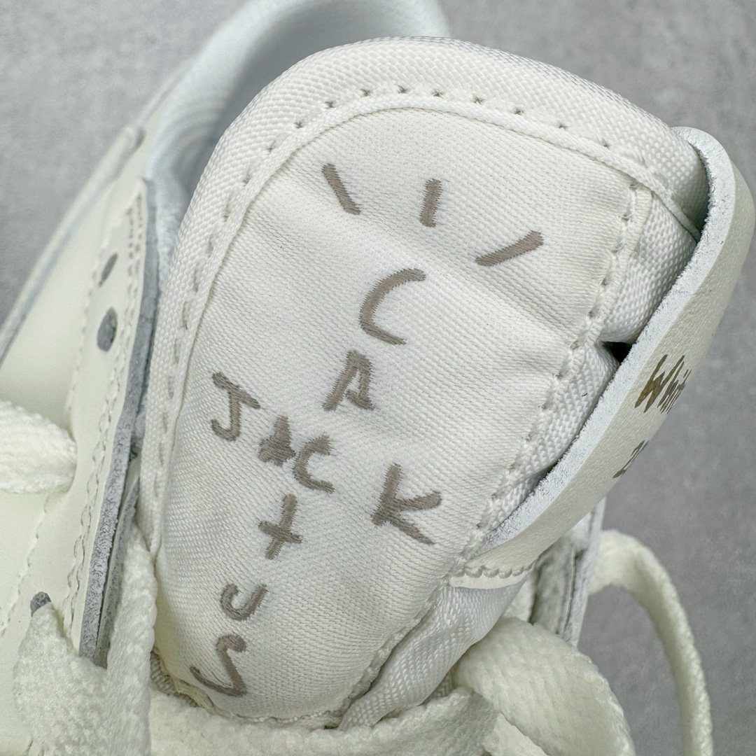  天花板 Travis Scott x Air Jordan 1 Low  倒钩 低筒 倒钩 板鞋 篮球鞋 波鞋 男女同款  亲友限定 白色 