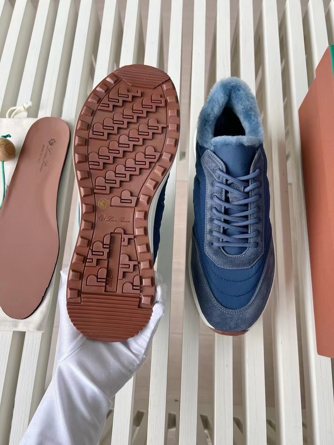 Loro Piana Week End Walk Low-top Comfortable and casual Men's Shoes 运动鞋 波鞋  LP012-81M