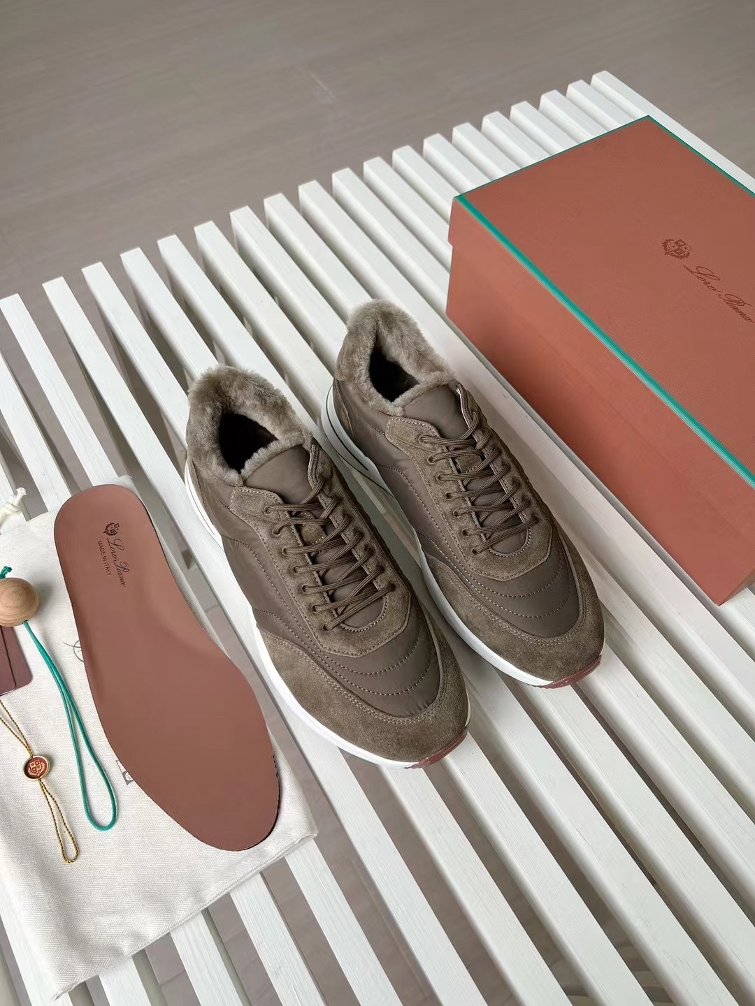 Loro Piana Week End Walk Low-top Comfortable and casual Men's Shoes 运动鞋 波鞋  LP012-81M