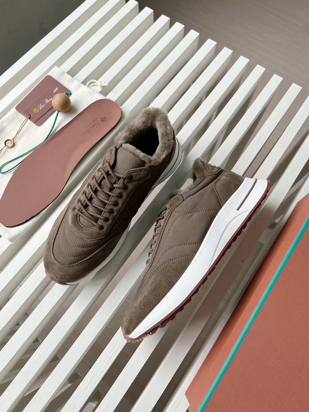 Loro Piana Week End Walk Low-top Comfortable and casual Men's Shoes 运动鞋 波鞋  LP012-81M