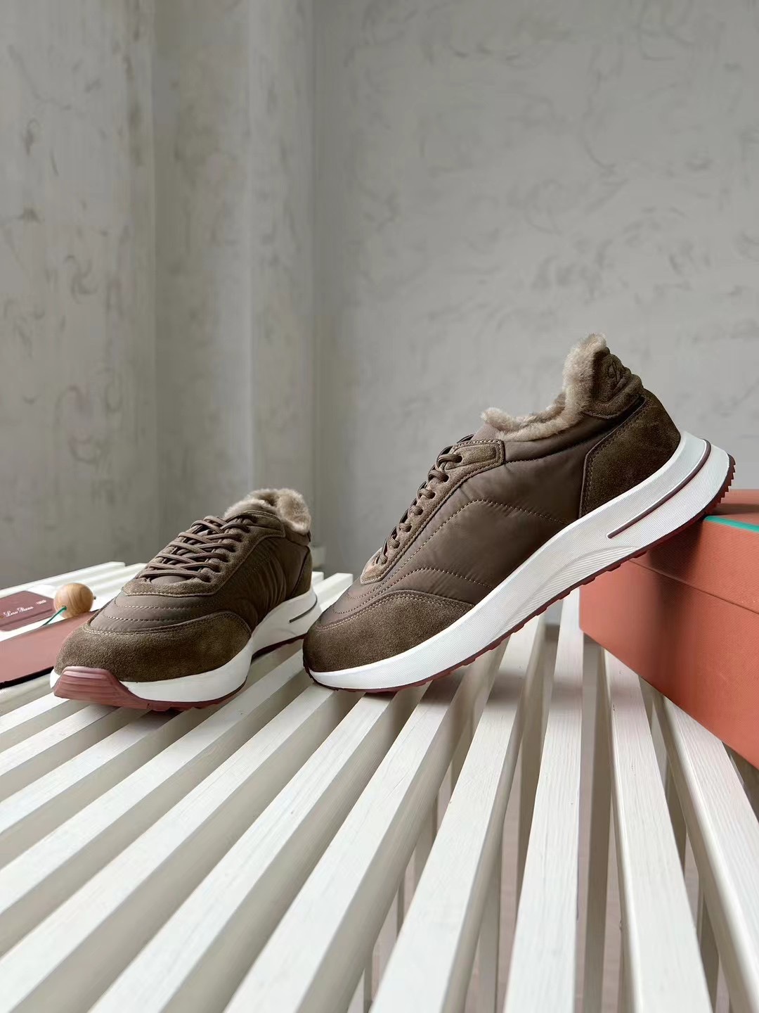 Loro Piana Week End Walk Low-top Comfortable and casual Men's Shoes 运动鞋 波鞋  LP012-81M