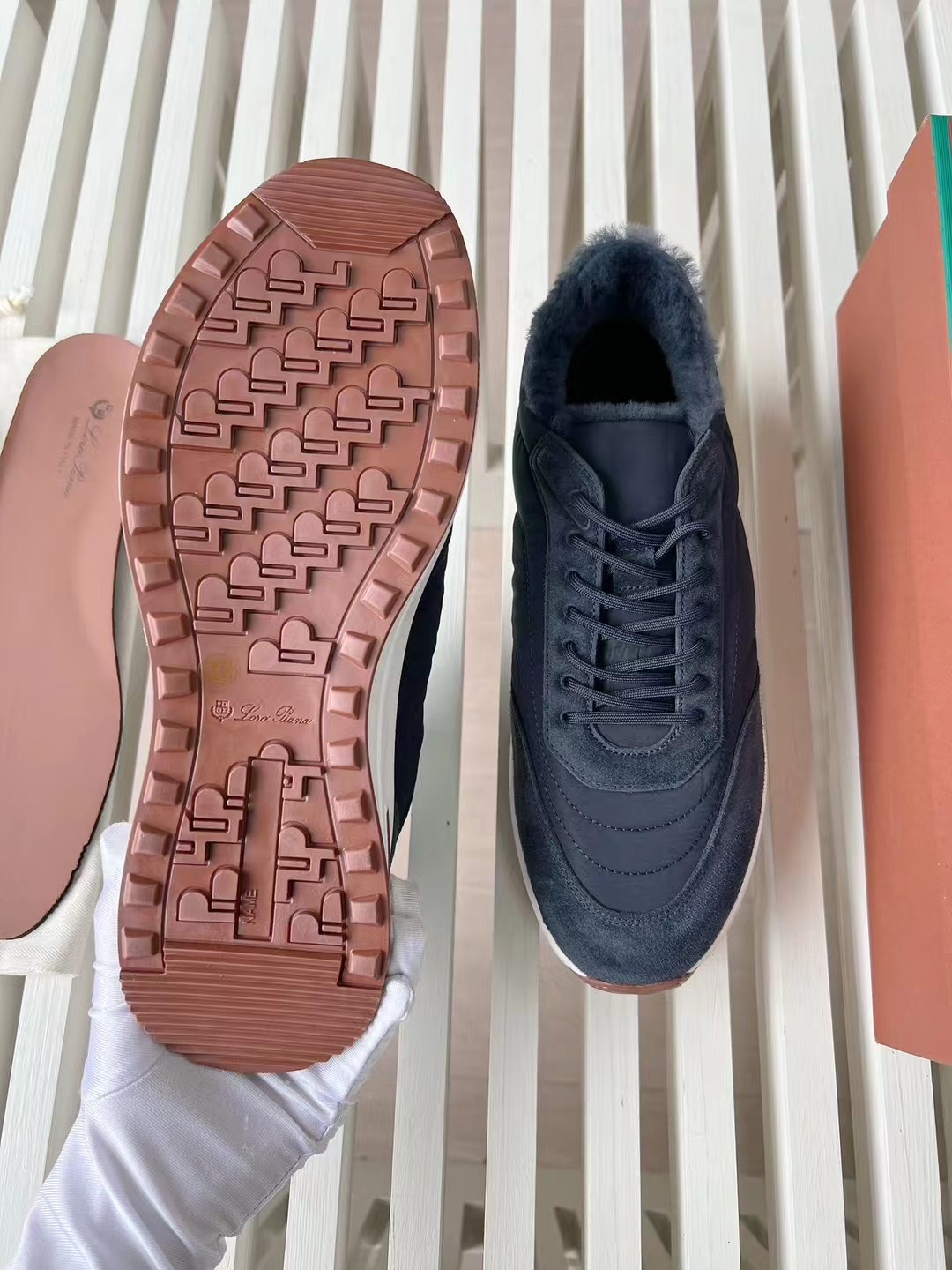 Loro Piana Week End Walk Low-top Comfortable and casual Men's Shoes 运动鞋 波鞋  LP012-81M