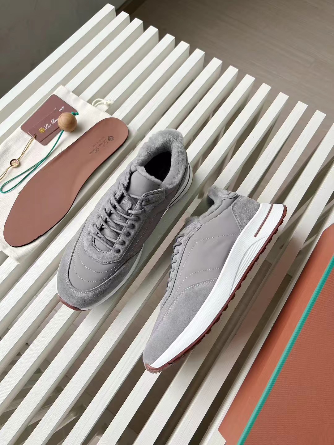 Loro Piana Week End Walk Low-top Comfortable and casual Men's Shoes 运动鞋 波鞋  LP012-81M