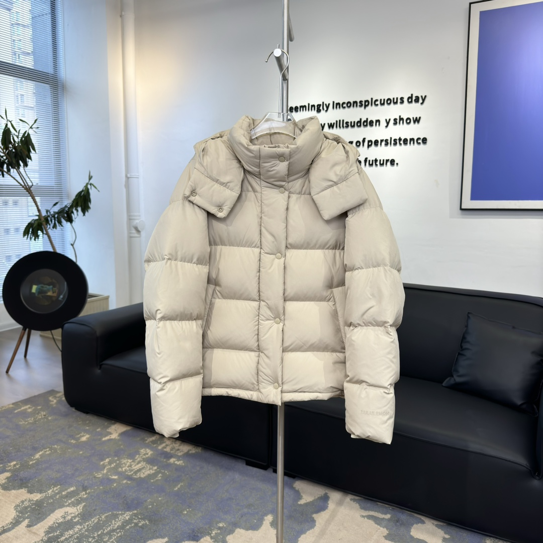 Lululemon 露露乐蒙 Wunder Puff 纯色拉链连帽长袖短款五格羽绒服 凤搂 女款 浅驼色