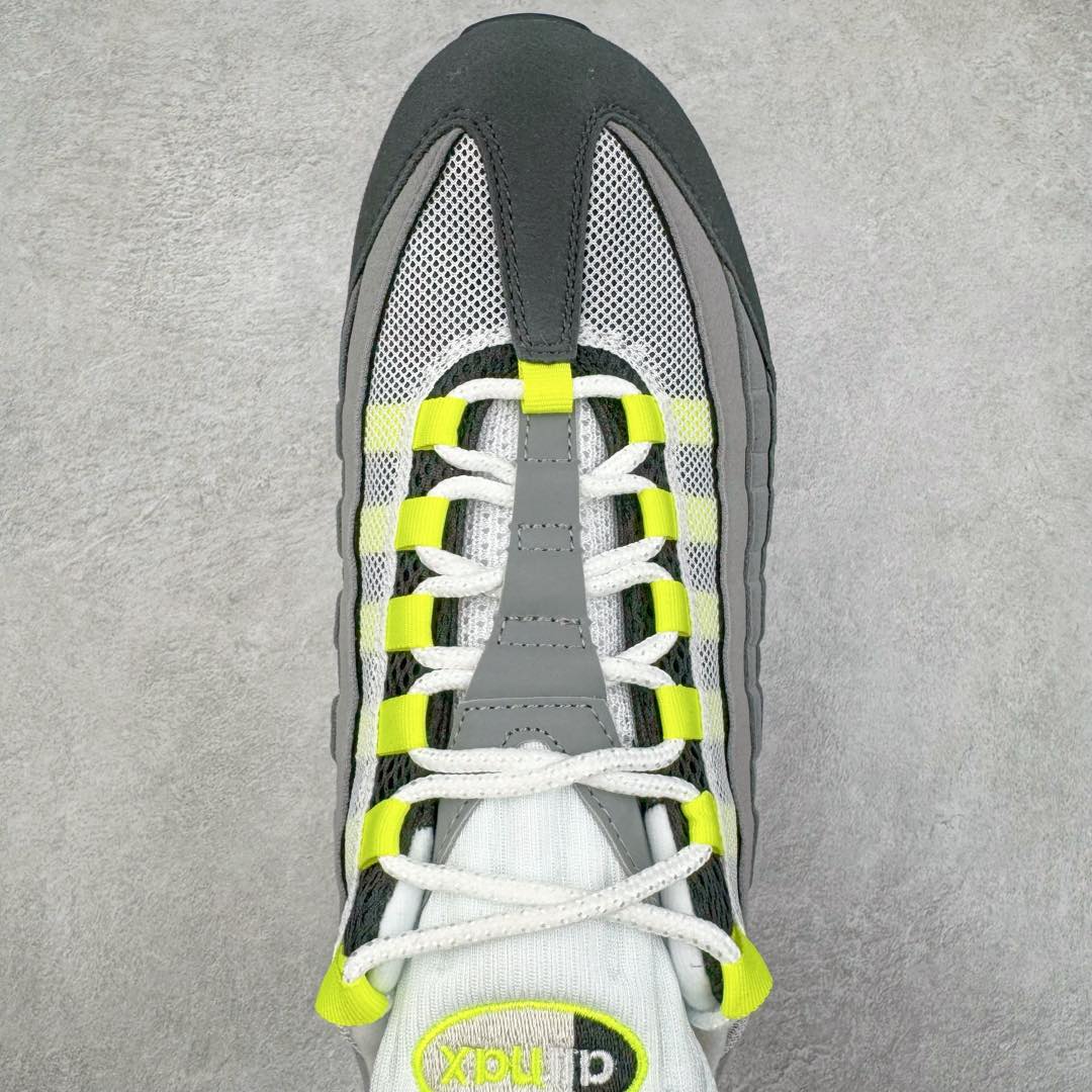 升级最终版 Nike Air Max 95 OG Neon 低筒 网布防滑 运动鞋 休闲鞋 球鞋 男鞋 波鞋 黑白灰 渐变 554970-071