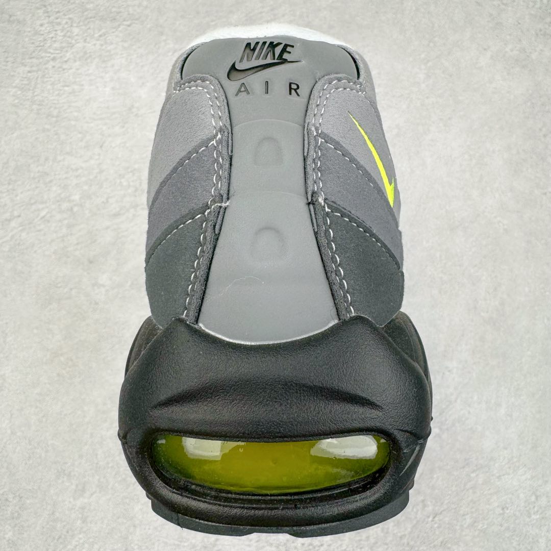 升级最终版 Nike Air Max 95 OG Neon 低筒 网布防滑 运动鞋 休闲鞋 球鞋 男鞋 波鞋 黑白灰 渐变 554970-071