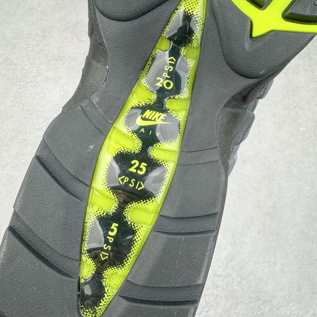 升级最终版 Nike Air Max 95 OG Neon 低筒 网布防滑 运动鞋 休闲鞋 球鞋 男鞋 波鞋 黑白灰 渐变 554970-071