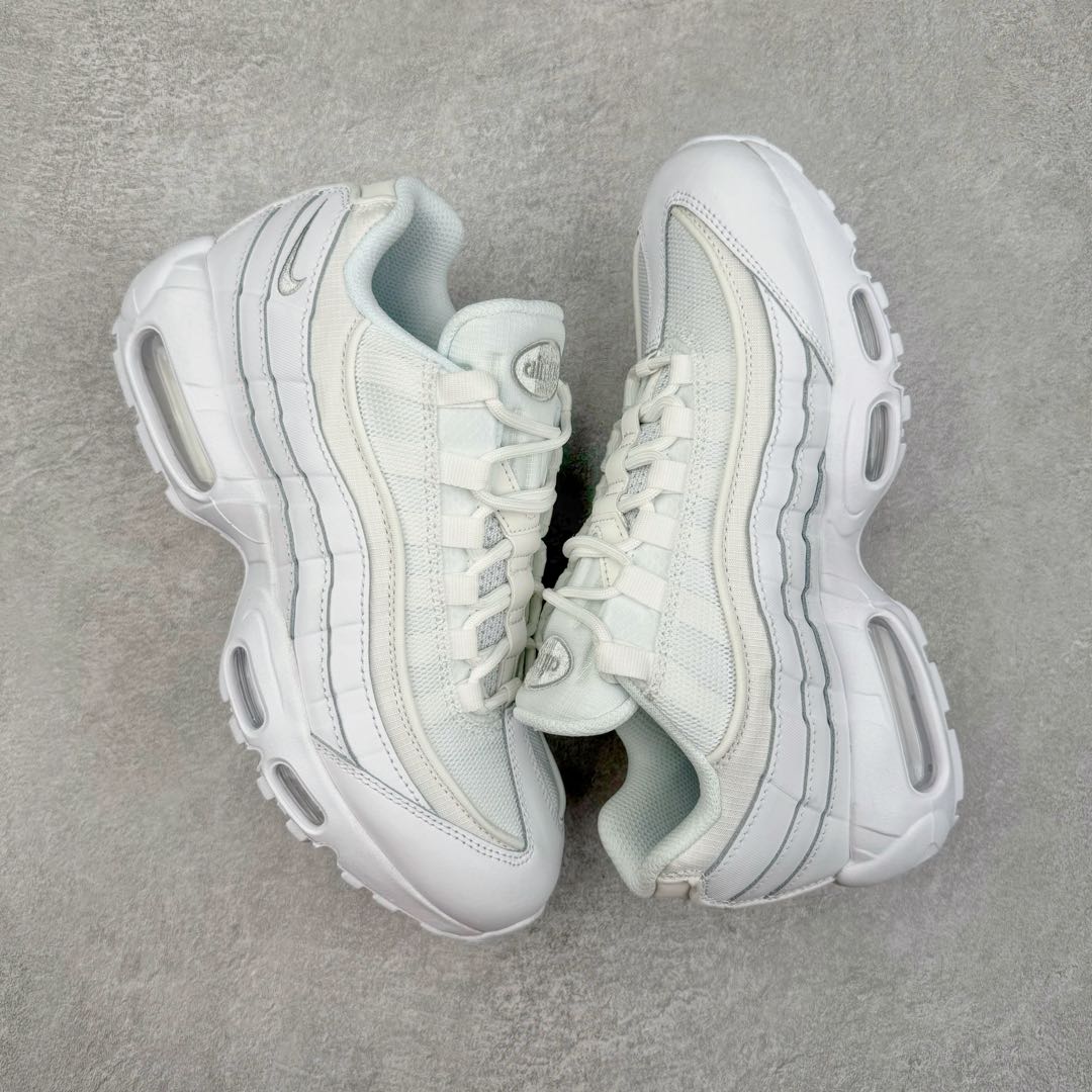 升级最终版 Nike Air Max 95 OG Neon 低筒 网布防滑 运动鞋 休闲鞋 球鞋 男鞋 波鞋 银白色 FN7273-100